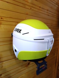 PRILBA UVEX RACE+ WHITE-LIME FIS 56-57CM